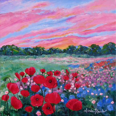 Jeweled Sunset by artist Linda Rauch